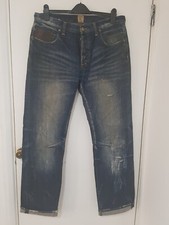 PRPS Relaxed Barracuda Denim Jeans 34/34 Blue Rinse RRP £199 picture