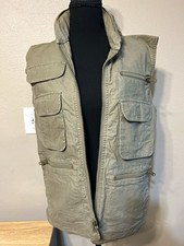 Vintage Banana Republic Mill Valley XS Safari Utility Cargo Vest hooded 80s picture