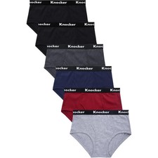 3 6 12 Pack Men Classic Briefs 100% Cotton Brief Fit Underwear Solid Colors S-XL picture