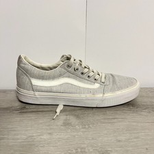 Vans Ward Low Womens Gray Canvas Skate Shoes Size 10 Casual Sneakers picture