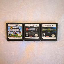 Nintendo DS Lot of 3 Games: New Super Mario Bros, LEGO Star Wars, Nanostray picture