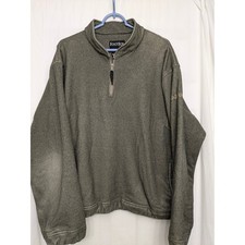 FootJoy Polartec Vintage Quarter Zip Pullover Mens XL Olive Green Golf Fleece picture