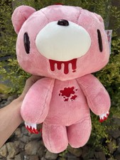 Bioworld Gloomy Bear Mori Chack Pink Fuzzy Plush Backpack picture