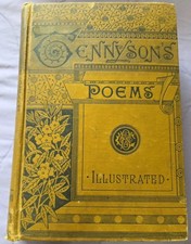 Tennyson's Poems Poetical Works of Alfred Tennyson Illustrated 1882 Oversize HC picture