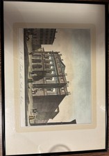 Antique La Scala Milan Hand Colored Aquatint Durelli Lose Italian Print picture