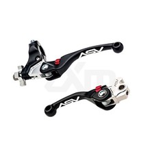 2007-2024 Yamaha Raptor 700/R ASV F4 Series Brake & Clutch Lever PAIR PACK Black picture