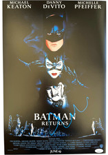 CHRISTOPHER WALKEN SIGNED BATMAN RETURNS 12X18 MOVIE POSTER PHOTO JSA COA picture