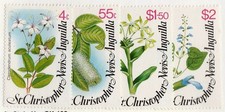 St. Kitts & Nevis         393 - 396      MH OG        Flowers picture