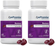 2 pack EyePromise Restore Supplement Complete Macular Health Formula 60 Softgels picture