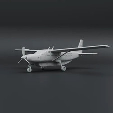 Cessna 208B Grand Caravan Highway Patrol Police Airplane N HO S or O Scale White picture