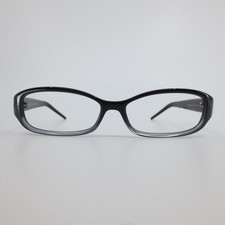 Fendi F838R 002 Black Grey Gradient Zucca Monogram Crystal Oval Eyeglasses 52-14 picture