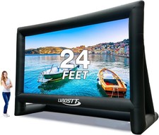 Inflatable Projector Screen, 24FT Blow Up Movie Screen Outdoor Projector, Easy S picture