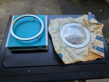 1958-62 Corvette Frt/Rear Emblem Bezel And Backing Plate NOS GM 3740239 3740240 picture