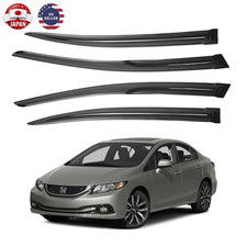 4X For Honda Civic 4-Door Sedan 2012-2015 Window Visors Rain Guard Deflector. picture