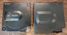 Sony Discman D-15 Portable CD Player & Hard Case Vintage 1988 Japan Parts Only picture