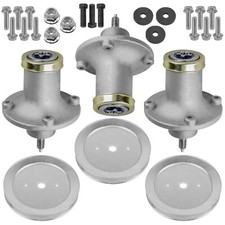 3 Spindle Assembly with Pulley fits Husqvarna MZT61 MZ61 MZ6125 MZ6128 picture