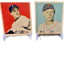 1949 bowman Lot of 2 Superer Stars / Fitzgerald ( 109 ) Sheib ( 25 )h picture