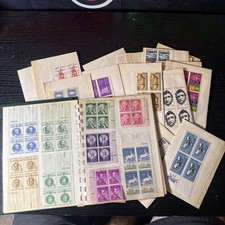 Large Vintage US Postage Stamp Plate Block Lot Mint Unused | Lot  picture