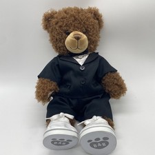 Build-A-Bear Stuffed Brown Bear Plush With Tuxedo Formal Outfit And Shoes picture