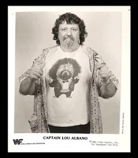 WWE CAPTAIN LOU ALBANO OFFICIAL LICENSED ORIGINAL 8X10 PROMO PHOTO FROM 1986 picture