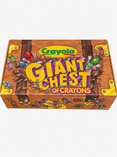 1997 Crayola Giant Chest 95Crayons Vintage Incomplete Retired Colors picture