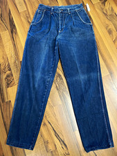 Vtg Landlubber Women’s Blue Medium Wash High Rise Tapered Jeans 4-Pocket picture