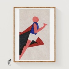 Abstract Figure Of A Runner 1920s-30s - Vintage Art Print | Constructivist picture