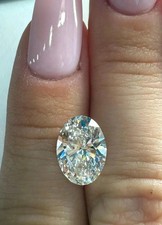 3.00 Ct Oval Cut Natural D Color Loose Lab Grown CVD Diamond VVS1 Certified picture