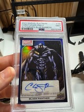 2023 Marvel Platinum Black Panther Christopher Priest Auto Numbered /15 PSA 9 picture