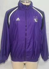 Adidas Team Northwestern Wildcats Full Zip Purple Jacket Team Issued #7 Sm Used  picture