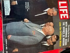 LIFE MAGAZINE AUGUST 9 1963 HARRIMAN & KHRUSHCHEV picture