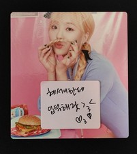 ELRIS (ALICE) Yang Yeonje ( HYESEONG ) Real Hand Signed Autograph Kpop picture