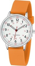 Nurse Watch for Women Waterproof Analog Silicone with Second Hand White picture