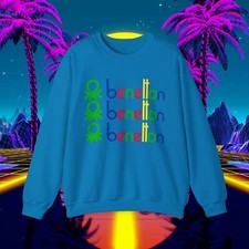 Custom Benetton vintage 1980's design sweatshirt Unisex men women 90s sweater picture