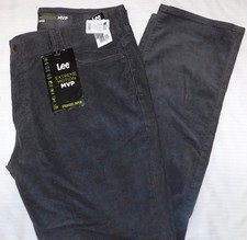 LEE Extreme Motion MVP Straight Taper Corduroy Pants Stretch Jean Cut Gray picture