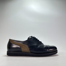 Dirk Bikkembergs Black Brown Leather Lace Up Shoes Men's Size 9.5 US 42 EU picture