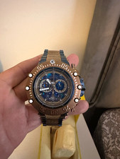 Invicta Subaqua Men’s Quartz Chronograph Date 200m Blue Dial Black/Gold SS picture