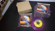 NOS MINT 25 ELECTRIC LIGHT ORCHESTRA Sweet Talkin' Woman PURPLE vinyl 45 W BOX a picture