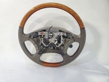 2003 2007 Lexus LX470 OEM Wood And Brown Leather Steering Wheel Minor Wear  picture