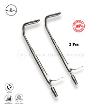 Pack of 2 Aufricht Nasal Retractor with Suction Tube Premium ENT Ins. German S.S picture