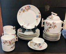 Anrique Jean Pouyat JPL Limoge Luncheon Dessert  For 6 1880 To 1906 picture