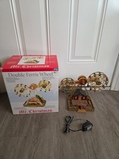 Vintage Mr. Christmas  Double Ferris Wheel Animated Musical Lighted Rare Working picture