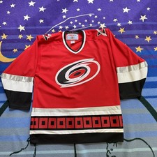 Vintage Carolina Hurricanes Hockey Jersey CCM Men’s L NHL Blank Fully Stitched  picture