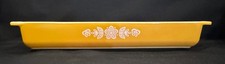 Vintage Pyrex Butterfly Gold #933 3 Qt Rectangular Baking Dish 13.5 x 8.75 picture