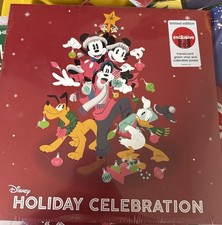 Disney's Holiday Celebration - Vinyl LP Record - Green & Collectible Poster NEW picture