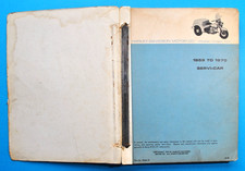 Vintage Original 1959-1970 Harley Davidson Service Manual Book Servi-Car GA GE G picture