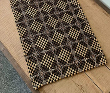 NEW PRIMITIVE TABLE SQUARE BLACK MUSTARD SHADOWBROOK Woven 52