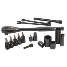 Klutch Mechanic's Tool Set, 225-Pc., 1/4in., 3/8in. & 1/2in. Drive, SAE & Metric picture