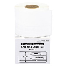 DYMO LW 30323-S POLYPROPYLENE WATERPROOF Labels - (50) Rolls - 2-1/8