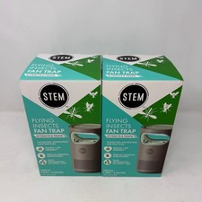 2 Pack - STEM Flying Insects Fan Trap Starter Kit: 1 Device + 5 Glue Traps *Open picture